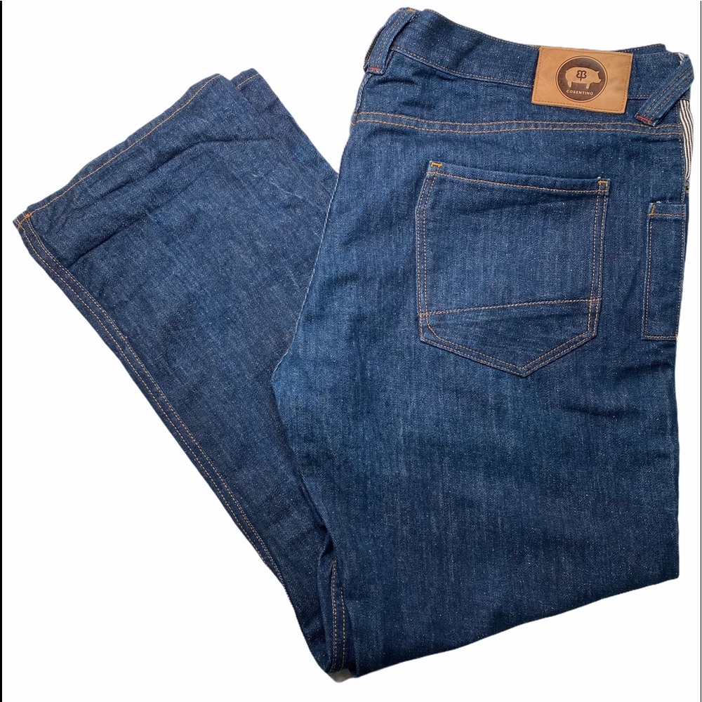 Betabrand Chef Jeans by Chris Cosentino Mens Dark Wash Blue Denim 40 x 30